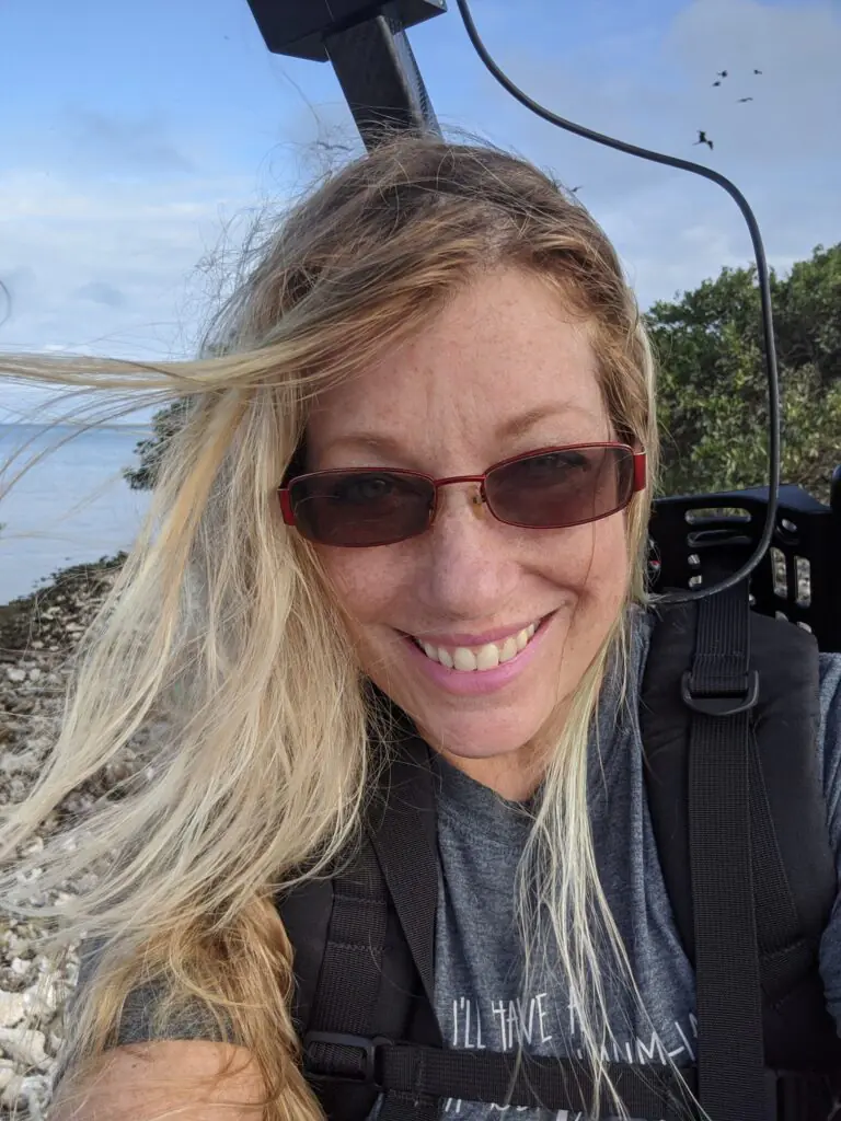 Laura Medley in Dry Tortugas ~ Google Street View Project 360 mapping South Florida's National Parks.